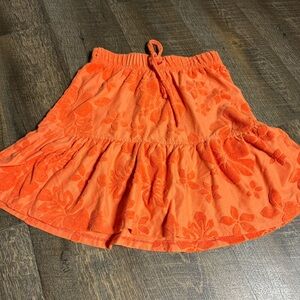 ⭐️5 for $25⭐️ Juniors' SO Floral Ruffle orange Skirt